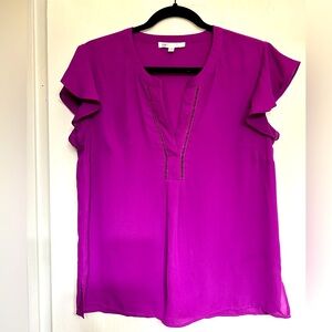 Designer DR2 purple blouse size Small 💜